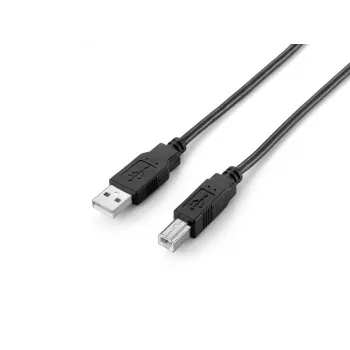 Equip cable USB 2.0 Type-A a Type-B, 2,0 m, negro