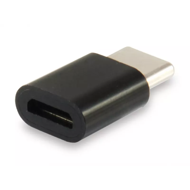 Equip adaptador USB Type-C a Micro USB, USB C, Micro USB B, negro