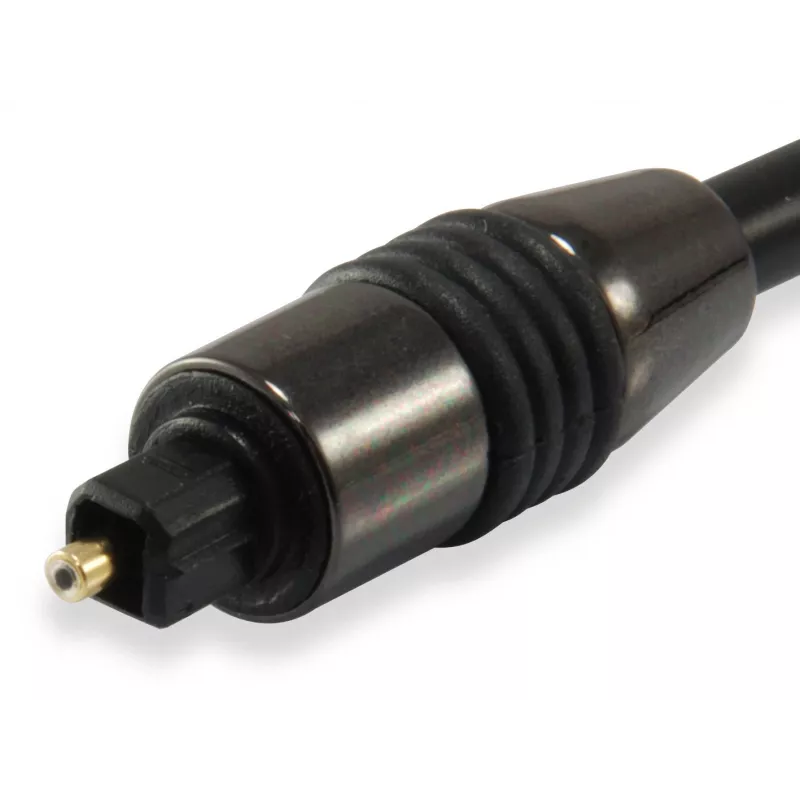 Equip cable de audio digital óptico TOSLINK SPDIF, 1,8 m, TOSLINK, conector macho, TOSLINK, conector macho, 1,8 m, negro