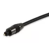 Equip cable de audio digital óptico TOSLINK SPDIF, 1,8 m, TOSLINK, conector macho, TOSLINK, conector macho, 1,8 m, negro