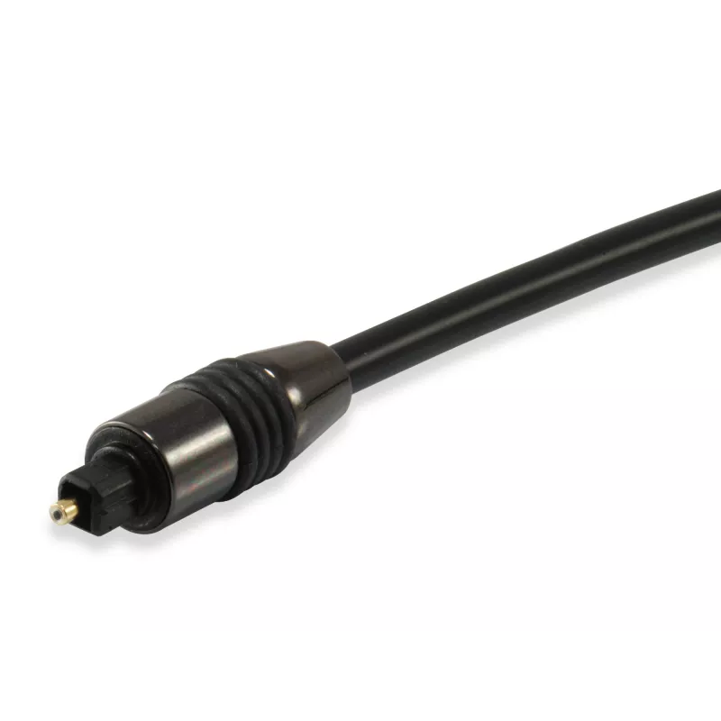 Equip cable de audio digital óptico TOSLINK SPDIF, 1,8 m, TOSLINK, conector macho, TOSLINK, conector macho, 1,8 m, negro