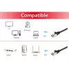 Equip cable de red Cat.6A S/FTP, negro, 1,5 m, Cat6a, S/FTP (S-STP), RJ-45, RJ-45, negro