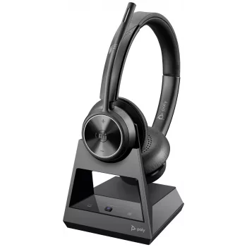 HP Poly Savi 7320 Office Stereo DECT 1880-1900 MHz auricular, negro, México, Windows 10, Windows 11, macOS, TCO, 185 mm