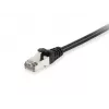 Cable de red Cat.6A S/FTP Equip, 1,0 m, negro