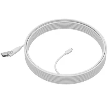 Cable de extensión LOGITECH Rally Mic Pod, blanco crema, cable de extensión de 10 m