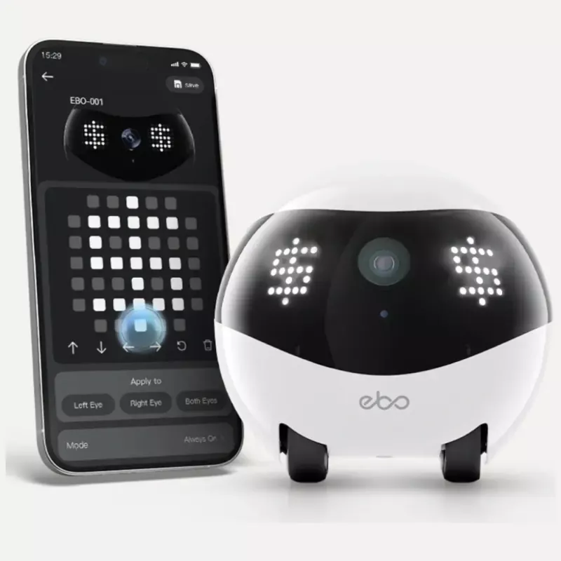 Robot de vigilancia Enabot EBO AIR 2 – cámara doméstica móvil, rosa
