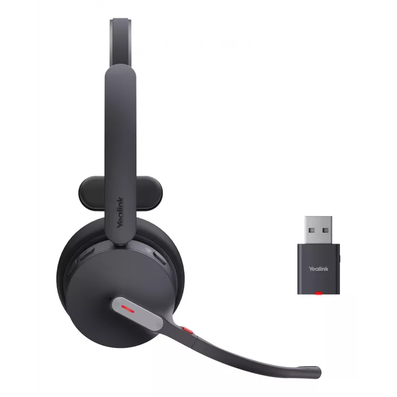 Yealink WH64 Hybrid Mono Teams auricular inalámbrico para oficina/callcenter Micro-USB Bluetooth negro