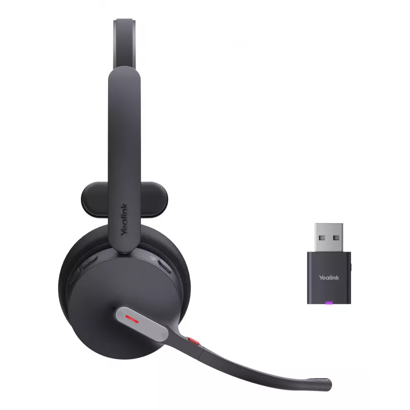 Yealink WH64 Hybrid Mono Teams auricular inalámbrico para oficina/callcenter Micro-USB Bluetooth negro