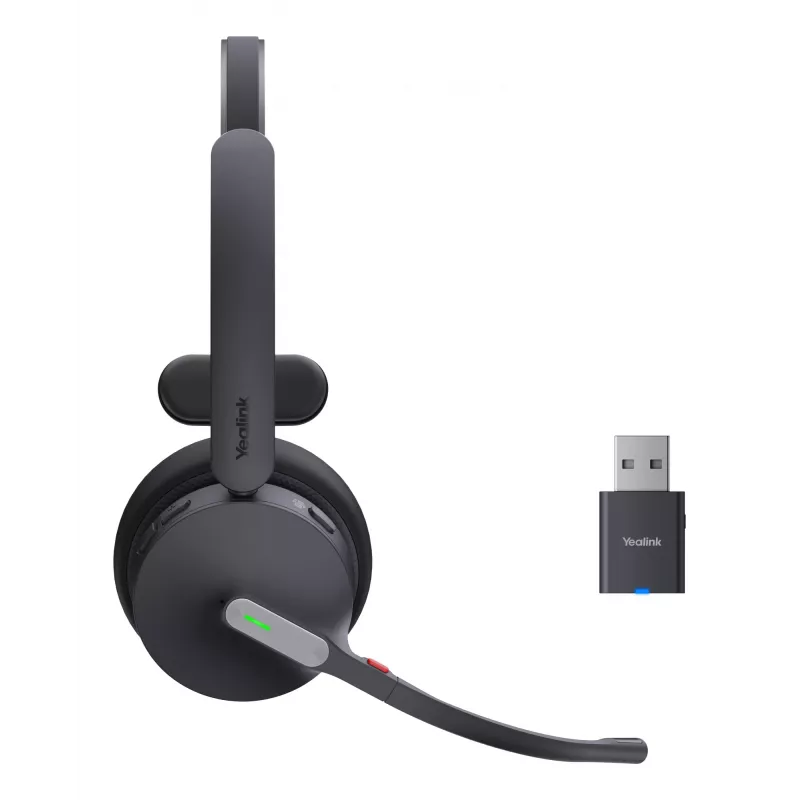 Yealink WH64 Hybrid Mono Teams auricular inalámbrico para oficina/callcenter Micro-USB Bluetooth negro
