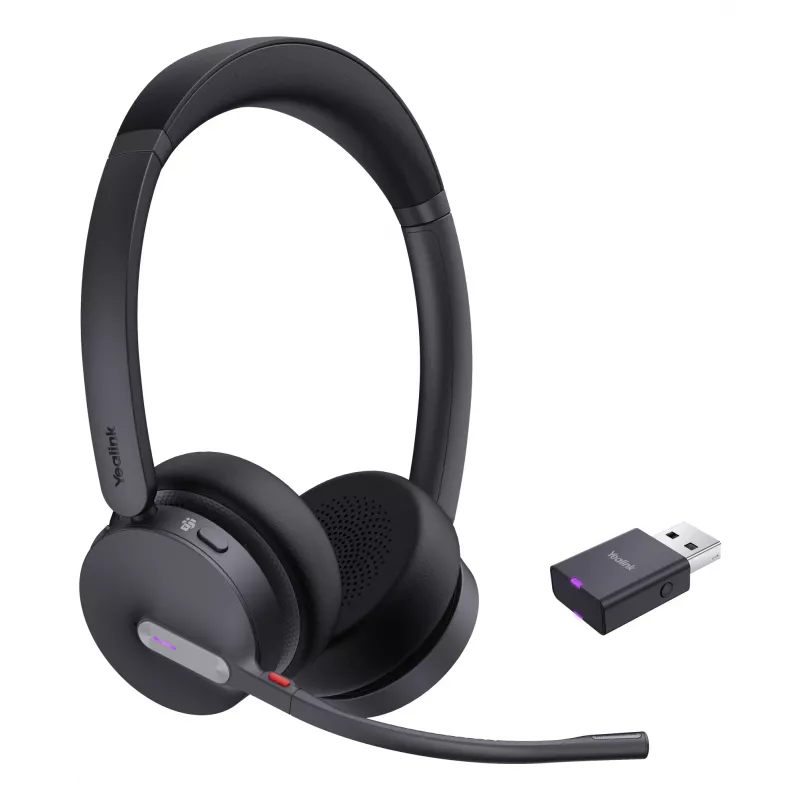 Yealink WH64 Hybrid Dual Teams auricular inalámbrico para oficina/callcenter Micro-USB Bluetooth negro