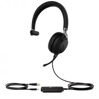 Yealink UH38 Mono Teams - sin batería cable USB-A-USB auricular con cable