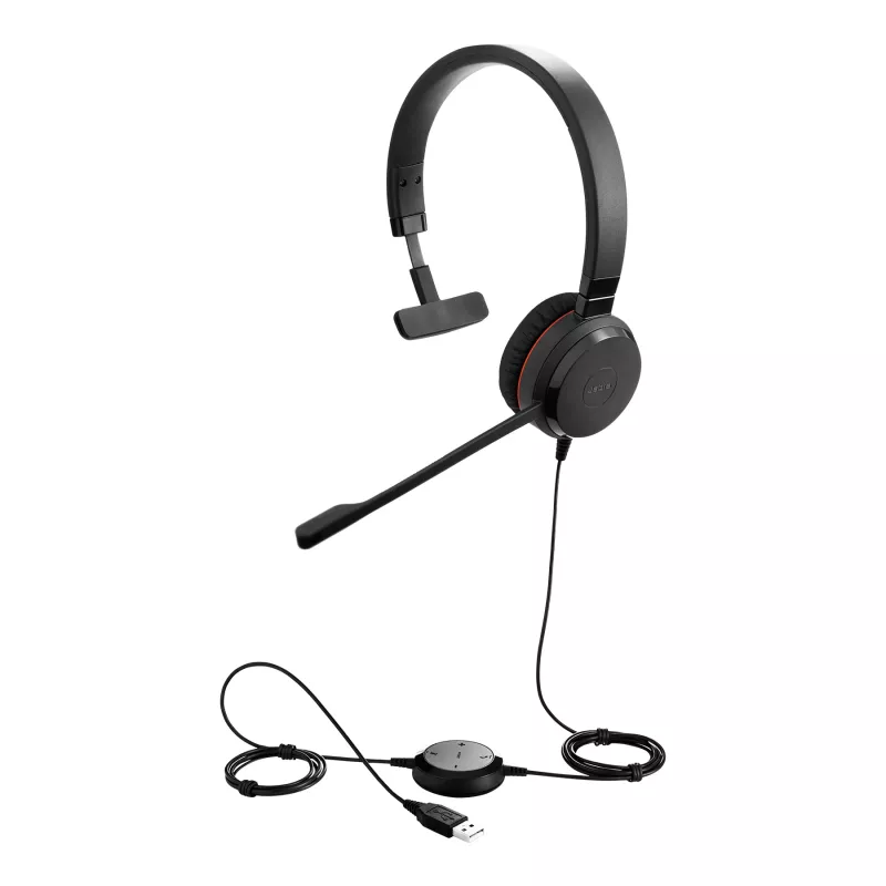 Jabra EVOLVE 30 II UC mono, con cable, 150 - 7000 Hz, oficina/call center, 142 g, auricular, negro