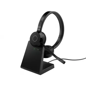 Jabra Evolve 65 TE - Link390a MS estéreo (incl. base), con cable e inalámbrico, 20 - 20000 Hz, oficina/call center, 106,3 g, auricular, negro