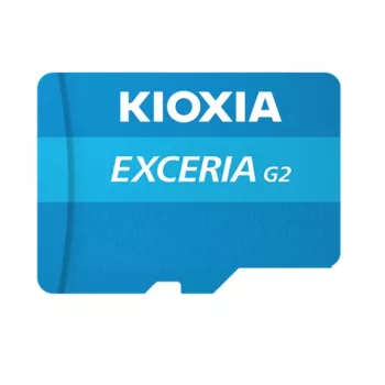 Tarjeta de memoria MicroSDHC Kioxia EXCERIA G2 128 GB UHS-III U3 V30 A1, lectura 100 MB/s, escritura 50 MB/s, azul