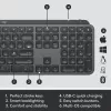 LOGITECH MX Keys Combo For Business Gen 2 - Graphite - Qwertz - alemán