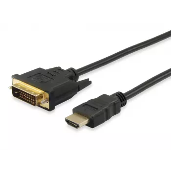 Equip cable HDMI a DVI-D Single Link, 2m, 2 m, HDMI, DVI-D, conector macho, conector macho, oro