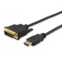 Equip cable HDMI a DVI-D Single Link, 2m, 2 m, HDMI, DVI-D, conector macho, conector macho, oro