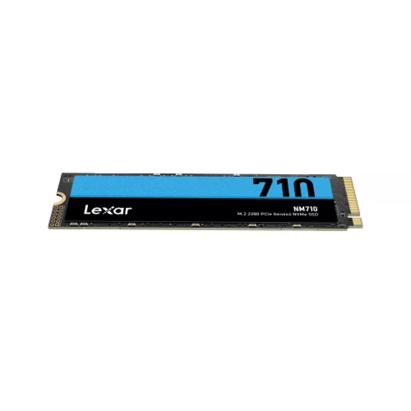SSD M.2 NVMe Lexar NM710 1 TB PCIe 4.0, 2280, lectura 5000 MB/s, escritura 4500 MB/s