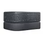 LOGITECH Ergo K860 - Teclado inalámbrico dividido Grafito Qwertz Alemán