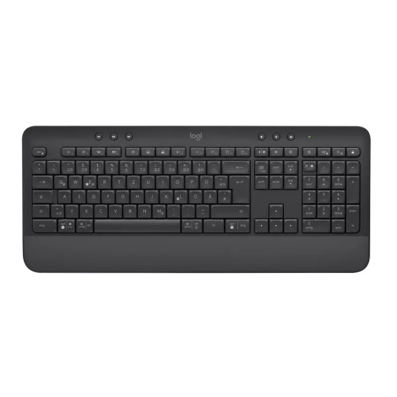LOGITECH Signature K650 Teclado inalámbrico - Grafito - Alemán Qwertz