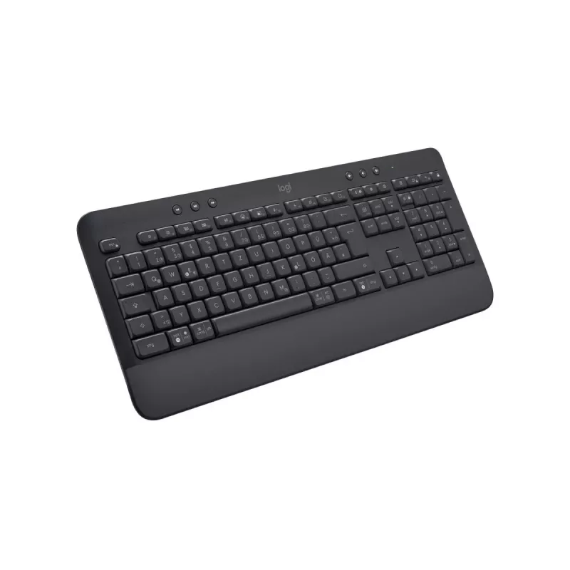 LOGITECH Signature K650 Teclado inalámbrico - Grafito - Alemán Qwertz