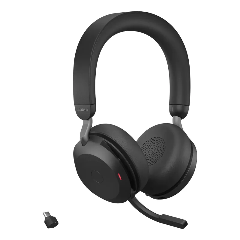 Jabra Evolve2 75 - USB-C UC - Negro, Con cable e inalámbrico, Oficina/Callcenter, 20 - 20000 Hz, 197 g, Auriculares, Negro