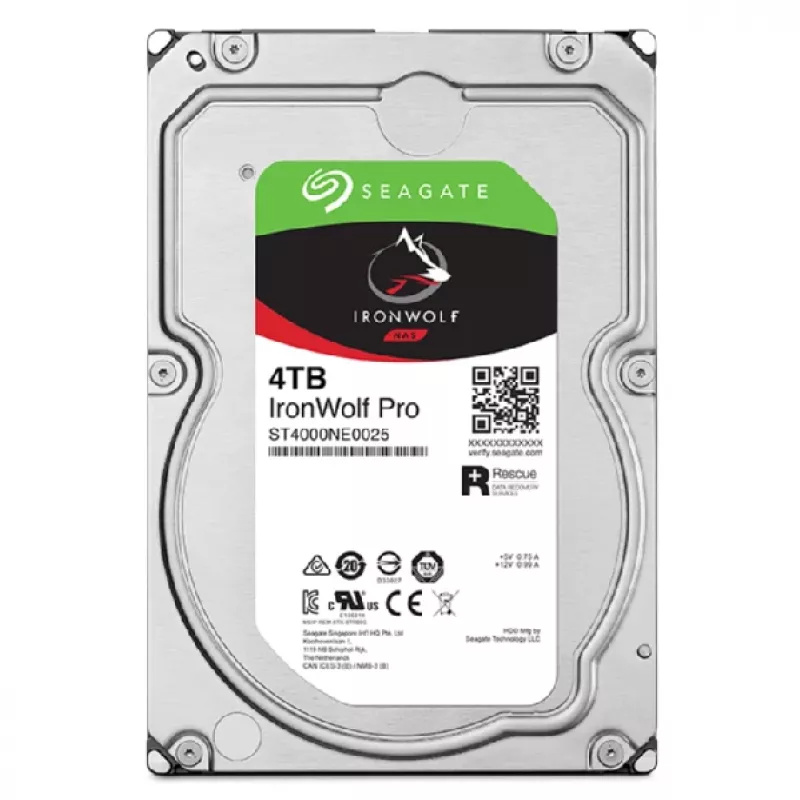 Seagate IronWolf Pro ST4000NT001 disco duro interno 4 TB 7200 rpm 256 MB 3,5 pulgadas