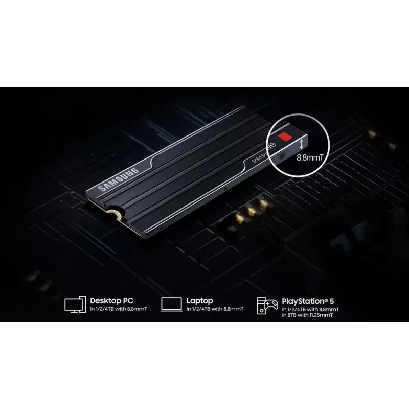 Samsung 9100 PRO Heatsink PCIe® 5.0 NVMe™ M.2 SSD - 1 TB
