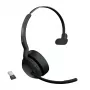 Jabra Evolve2 55 - Link380a MS Mono, inalámbrico, oficina/callcenter, 20 - 20000 Hz, 130 g, auriculares, negro