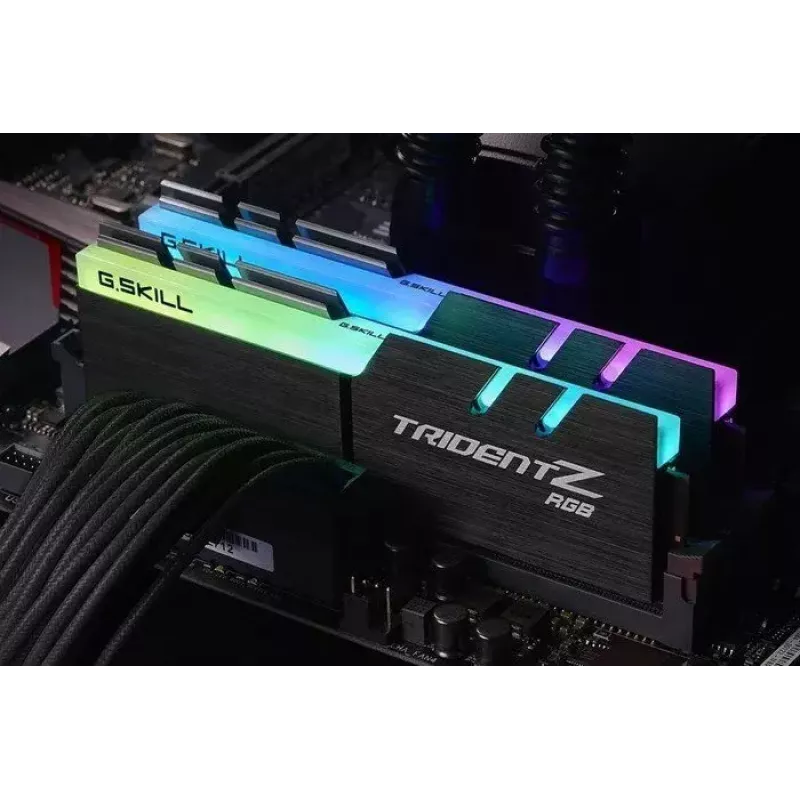 DIMM 16 GB DDR4-3000 (2x 8 GB) Dual-Kit, memoria RAM negra, F4-3000C16D-16GTZR, Trident Z RGB, INTEL XMP