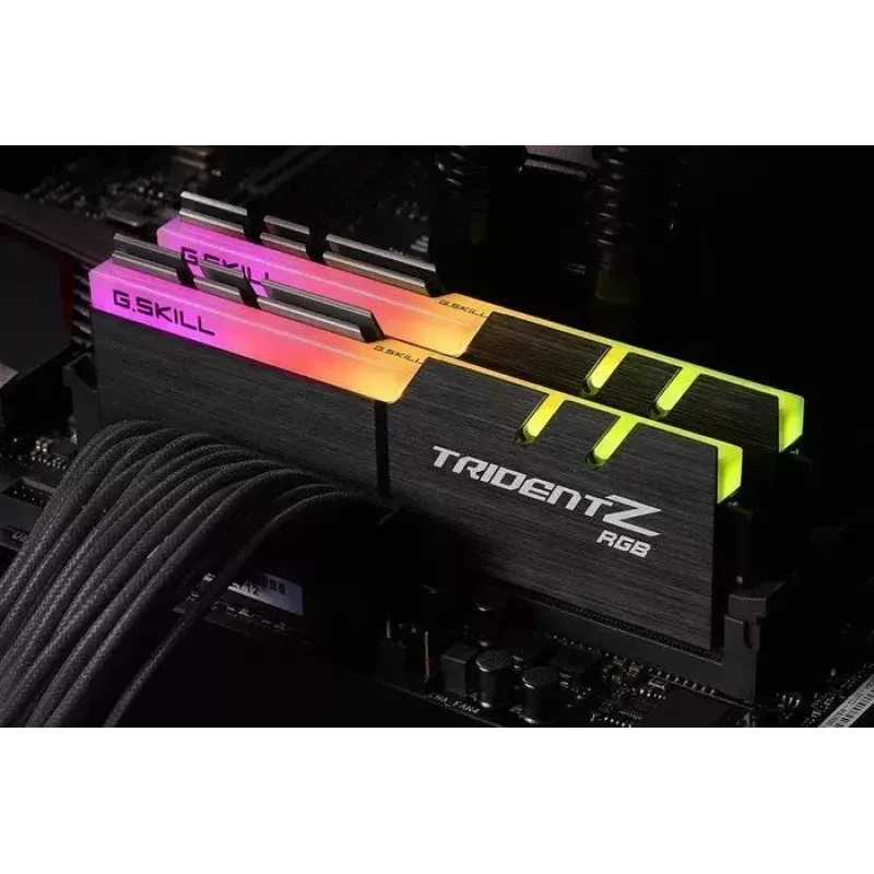 DIMM 16 GB DDR4-3000 (2x 8 GB) Dual-Kit, memoria RAM negra, F4-3000C16D-16GTZR, Trident Z RGB, INTEL XMP