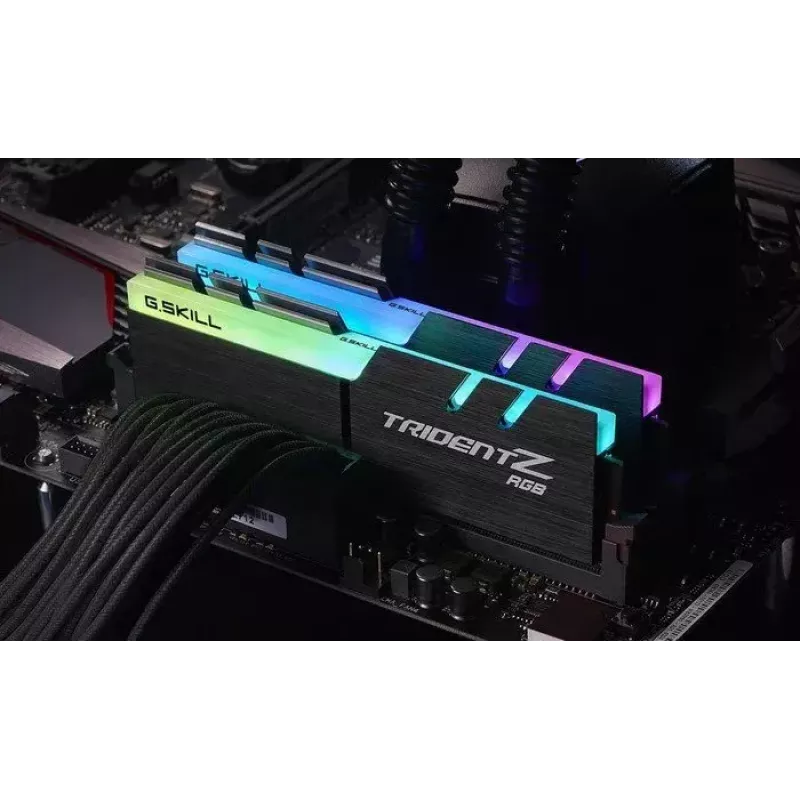 DIMM 16 GB DDR4-3000 (2x 8 GB) Dual-Kit, memoria RAM negra, F4-3000C16D-16GTZR, Trident Z RGB, INTEL XMP