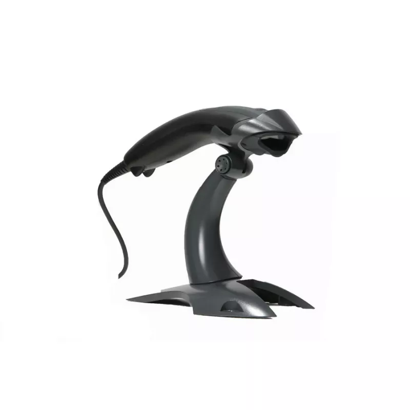 HONEYWELL Lector de códigos de barras Voyager 1200g USB Kit - Incluye lector negro 1200g y soporte rígido de presentación y cable USB Type-A en espiral 3m