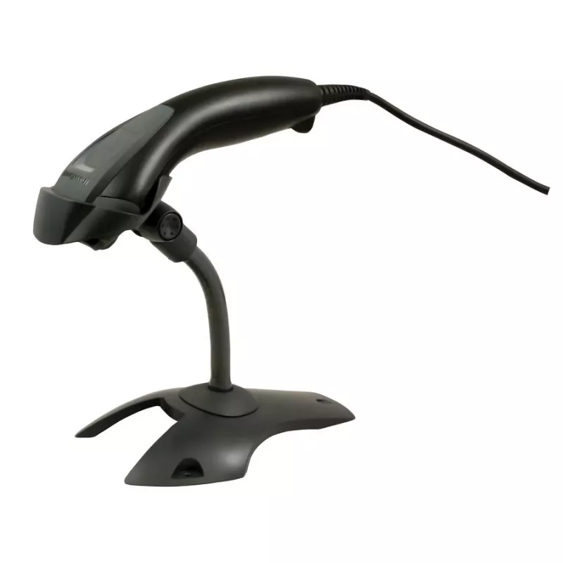 HONEYWELL Lector de códigos de barras Voyager 1200g USB Kit - Incluye lector negro 1200g y soporte rígido de presentación y cable USB Type-A en espiral 3m