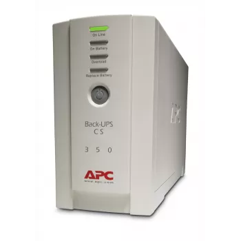 APC Back-UPS, 350VA/210W, Torre, 230V, 4 tomas IEC C13, batería reemplazable por el usuario