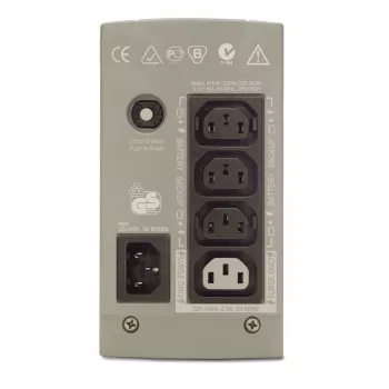 APC Back-UPS CS 325 sin software, sistema de alimentación ininterrumpida (SAI) 0,325 kVA 210 W