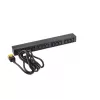 APC AP9565 Basic PDU para rack, 1U, monofásica, 16 A, 208/230 V, 3680 W, 12 salidas C13, entrada C20, cable de 2,5 m, negra