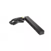 APC AP9565 Basic PDU para rack, 1U, monofásica, 16 A, 208/230 V, 3680 W, 12 salidas C13, entrada C20, cable de 2,5 m, negra