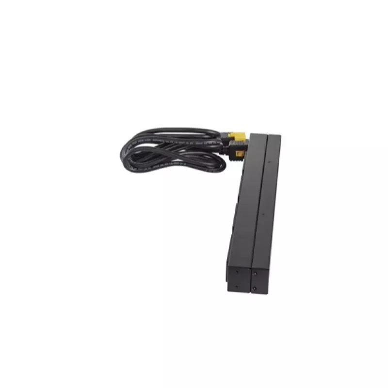 APC AP9565 Basic PDU para rack, 1U, monofásica, 16 A, 208/230 V, 3680 W, 12 salidas C13, entrada C20, cable de 2,5 m, negra