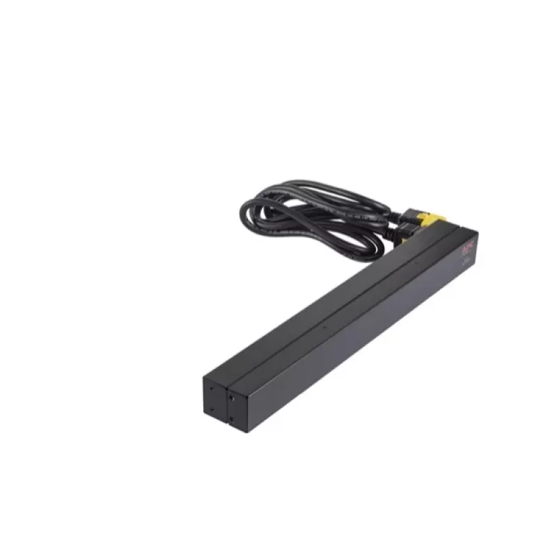 APC AP9565 Basic PDU para rack, 1U, monofásica, 16 A, 208/230 V, 3680 W, 12 salidas C13, entrada C20, cable de 2,5 m, negra