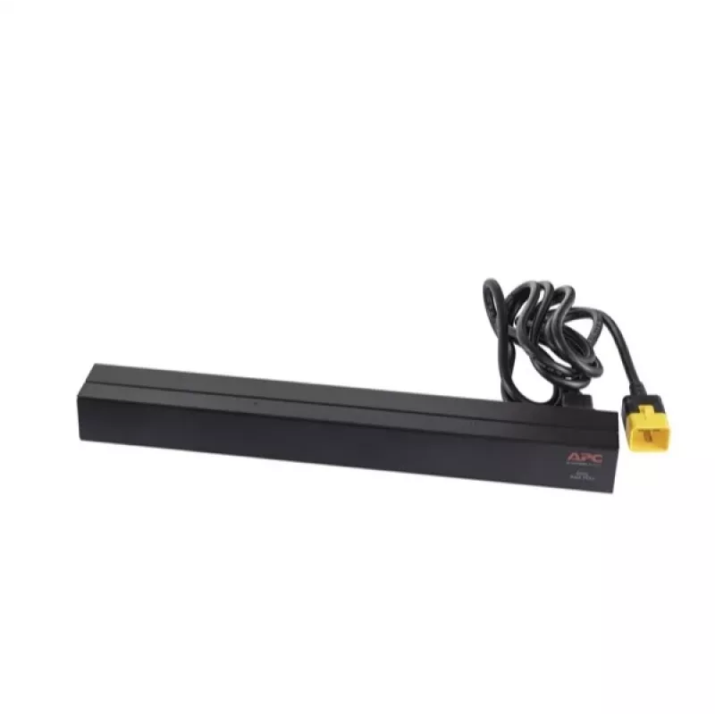 APC AP9565 Basic PDU para rack, 1U, monofásica, 16 A, 208/230 V, 3680 W, 12 salidas C13, entrada C20, cable de 2,5 m, negra