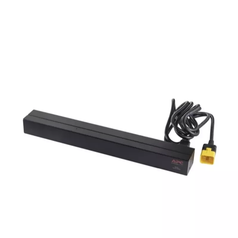APC AP9565 Basic PDU para rack, 1U, monofásica, 16 A, 208/230 V, 3680 W, 12 salidas C13, entrada C20, cable de 2,5 m, negra