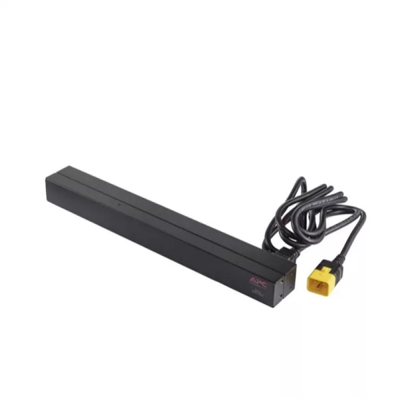 APC AP9565 Basic PDU para rack, 1U, monofásica, 16 A, 208/230 V, 3680 W, 12 salidas C13, entrada C20, cable de 2,5 m, negra
