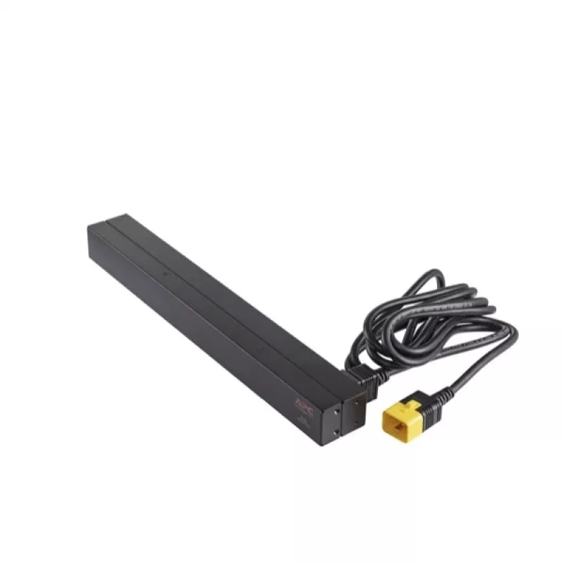 APC AP9565 Basic PDU para rack, 1U, monofásica, 16 A, 208/230 V, 3680 W, 12 salidas C13, entrada C20, cable de 2,5 m, negra