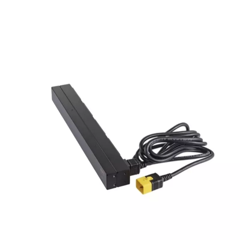 APC AP9565 Basic PDU para rack, 1U, monofásica, 16 A, 208/230 V, 3680 W, 12 salidas C13, entrada C20, cable de 2,5 m, negra