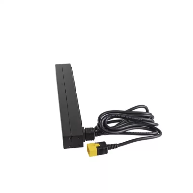 APC AP9565 Basic PDU para rack, 1U, monofásica, 16 A, 208/230 V, 3680 W, 12 salidas C13, entrada C20, cable de 2,5 m, negra