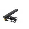 APC AP9565 Basic PDU para rack, 1U, monofásica, 16 A, 208/230 V, 3680 W, 12 salidas C13, entrada C20, cable de 2,5 m, negra