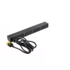 APC AP9565 Basic PDU para rack, 1U, monofásica, 16 A, 208/230 V, 3680 W, 12 salidas C13, entrada C20, cable de 2,5 m, negra