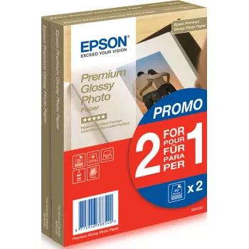 Epson Premium Glossy Photo Paper - 10x15cm - 2x 40 hojas