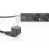 DIGITUS PDU de aluminio 1U, montable en rack potencia nominal: 16A, 4000W, 250VAC 50/60Hz, 8 tomas de seguridad